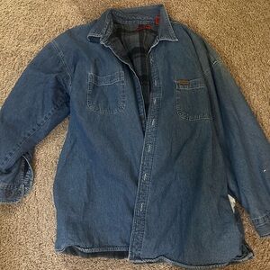 Wolverine Men's Classic Blue Lined Denim Shirt Jacket